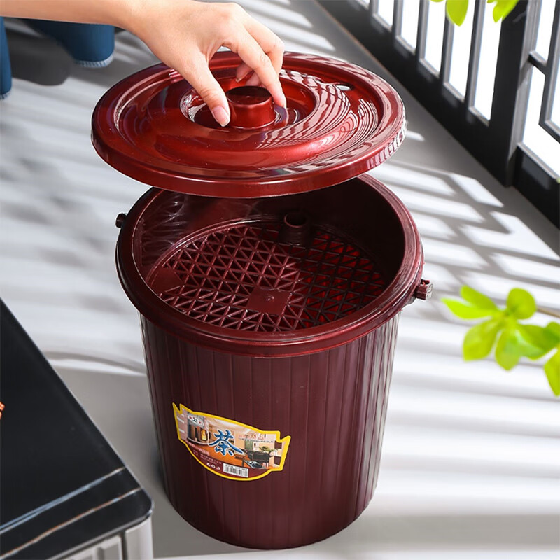 WINTERPALACE茶桶茶道塑料桶茶渣桶家用废水桶垃圾桶排水桶功夫茶具配件茶水桶