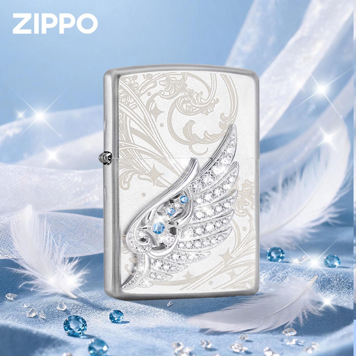 ZIPPO打火机星辰之翼 贴章翅膀之宝煤油防风送男友生日礼物 星辰之翼【新机无油】