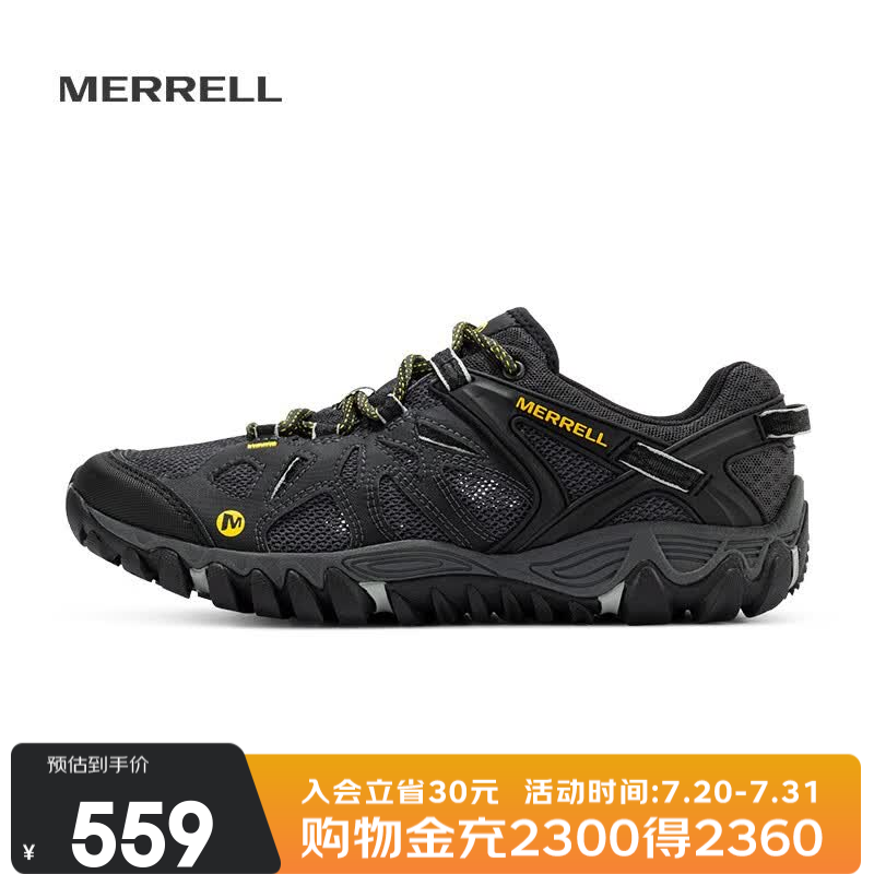 迈乐（Merrell）运动户外溯溪鞋ALL OUT BLAZE男鞋女鞋透气V底防滑速干涉水鞋 J32441黑（男款） 41.5