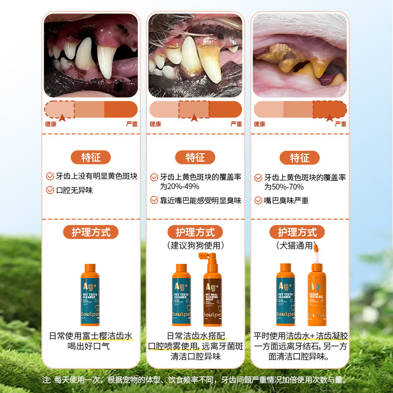 富士樱宠物狗狗猫咪洁齿凝胶凝露牙膏祛除口臭无需牙刷远离牙菌斑牙结石 银离子洁齿凝胶 100ml*1瓶 【猫犬通用】