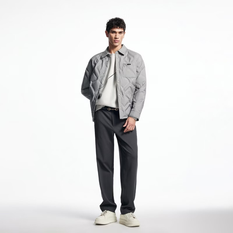 杰克·琼斯(JACK&JONES)男装冬季休闲羽绒服合集 225423016浅棕灰 L (180)