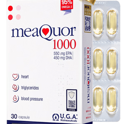 金凯撒5%~97%高纯度深海鱼油软胶囊omega-3成人DHA+EPA营养补充  【家庭分享装】高浓度鱼油 30粒*5盒