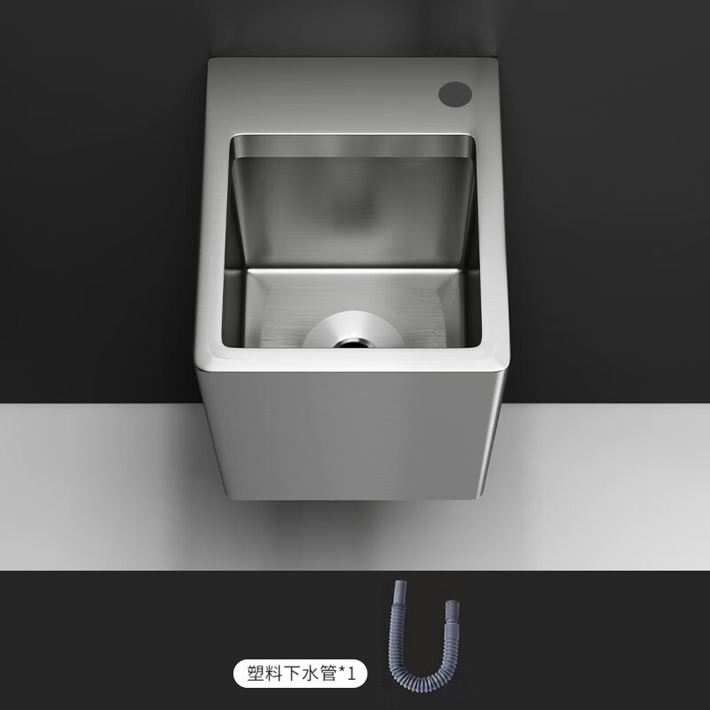 壮钢金色304不锈钢呕吐池酒吧夜店商用挂墙方形嗽口盆ktv酒后呕吐盆池