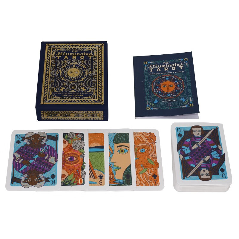 图解塔罗牌:zb与游戏的 53 张牌 纸牌 the illuminated tarot: 53