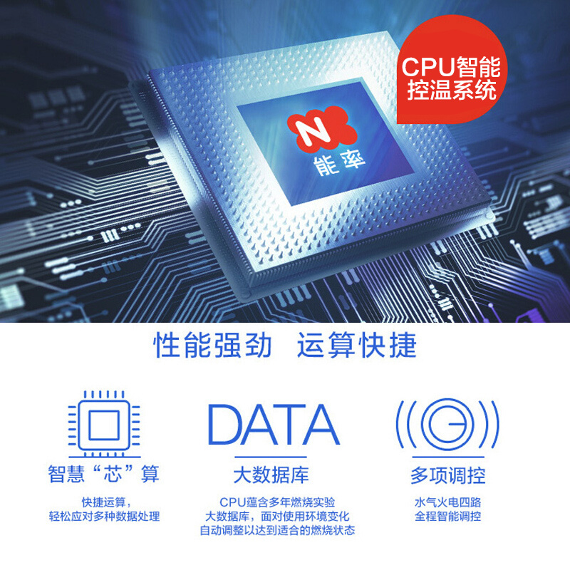 能率（NORITZ）燃气热水器 12升 CPU智能控制系统 智能精控恒温 GQ-12E3FEX（天然气）(JSQ24-E3）