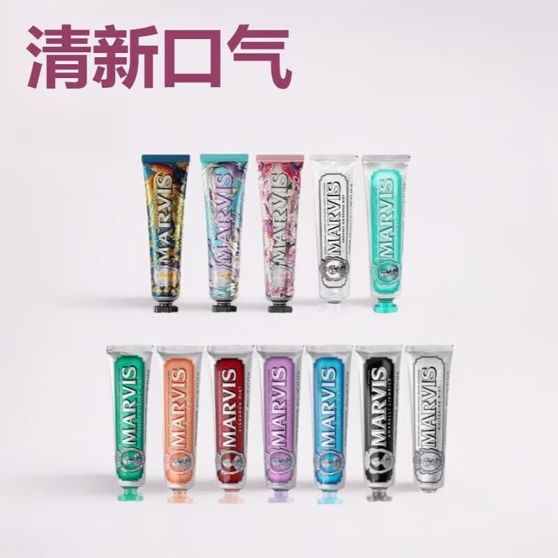 玛尔斯肉桂薄荷牙膏意大利玛尔仕牙膏缓解敏感牙龈出血 桂花薄荷牙膏带盒子