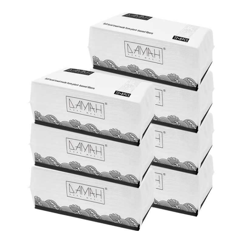 百亿补贴:DAMAH DARK MAGIC黑魔法一次性洗脸巾洁面巾加厚擦脸巾抽取式 洗脸巾*7包135元