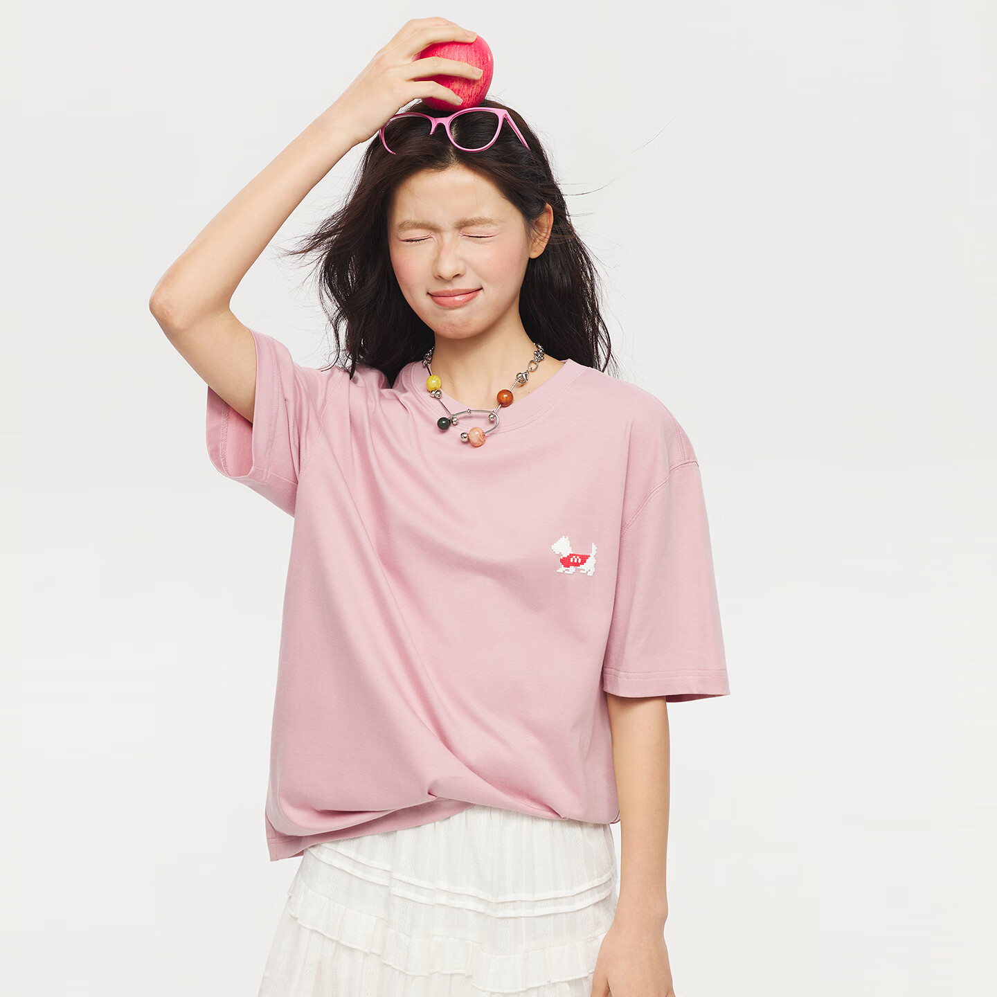 美特斯邦威(Meters Bonwe)t恤短袖男女同款2026夏季新款潮流休闲印花纯棉舒适透气短袖T恤男 氲紫 2XL 185/104B