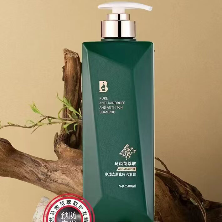 佰逸顺去屑止痒控油蓬松顺滑净透洁净水润洗发水马齿苋萃取精华 控油止痒1瓶 500毫升