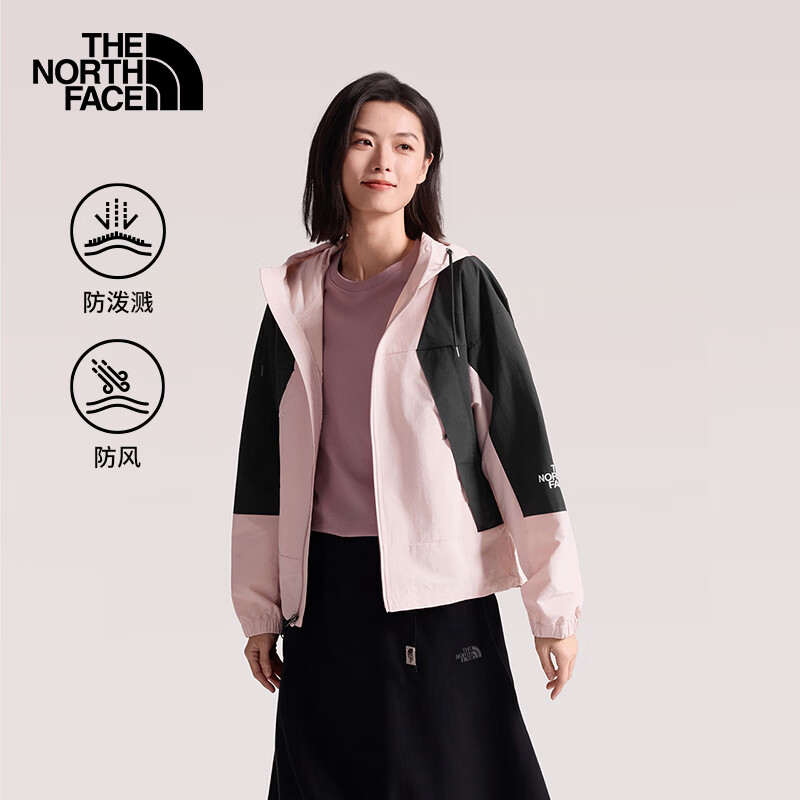北面（The North Face）夹克女户外运动春秋撞色长袖外套防风登山服 8EXC HZI M