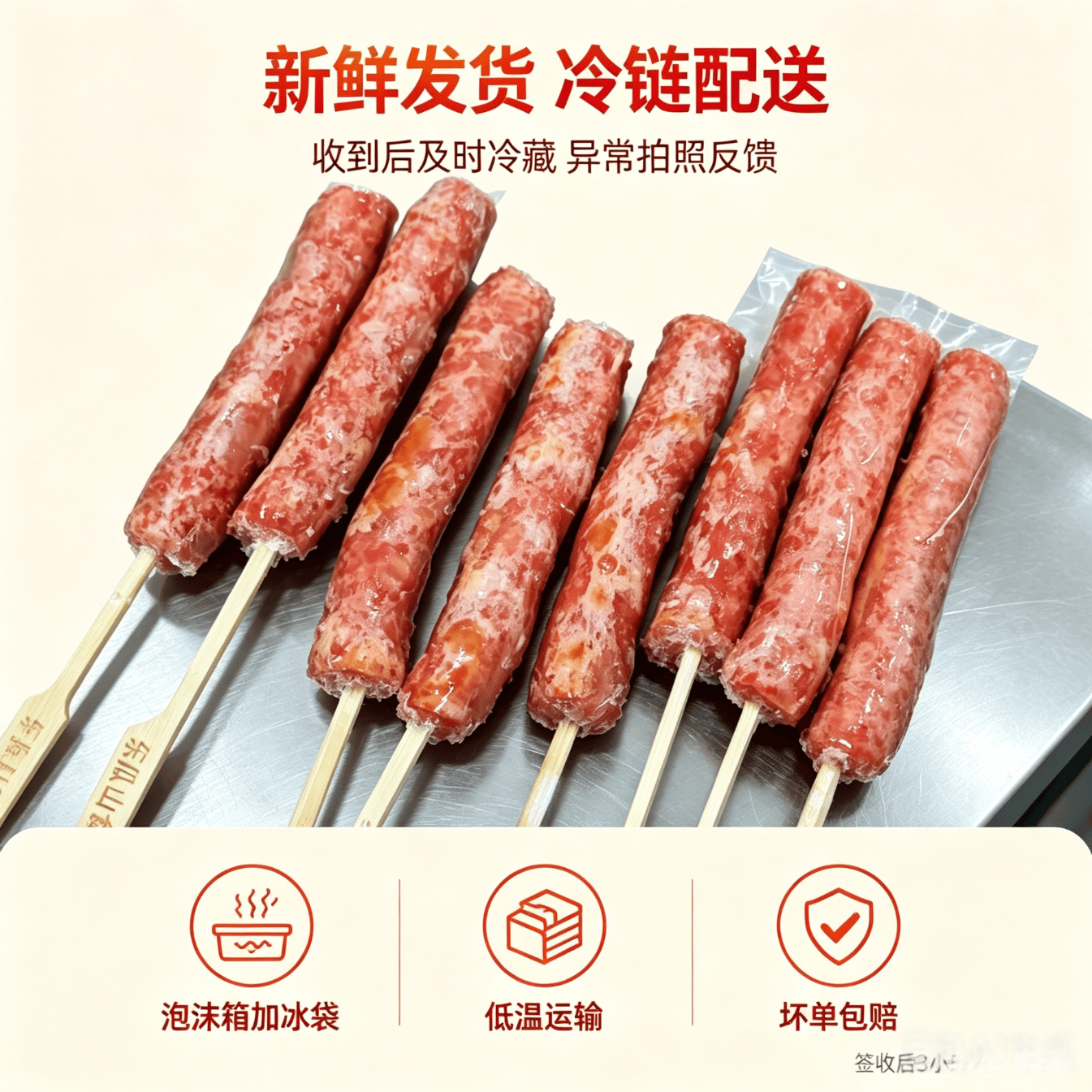 正宗东瓜山肉肠小腊肠老长沙风味湖南特产摆摊油炸烧烤半成品小吃 东瓜山60支