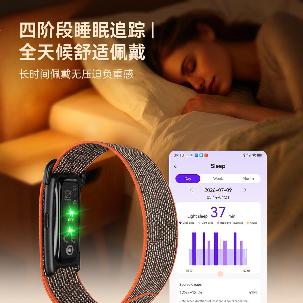 DIONA身体电量恢复 心率HRV血氧 24小时睡眠 170+运动模式 血压趋势评估 压力 亲友数据共享 情侣互动 橙灰