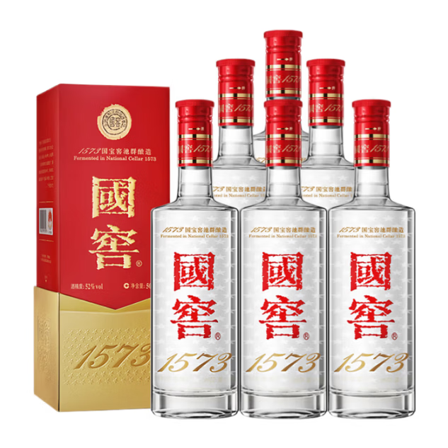 泸州老窖国窖1573 52度500ml*6瓶 整箱(新老版本随机)浓香型白酒