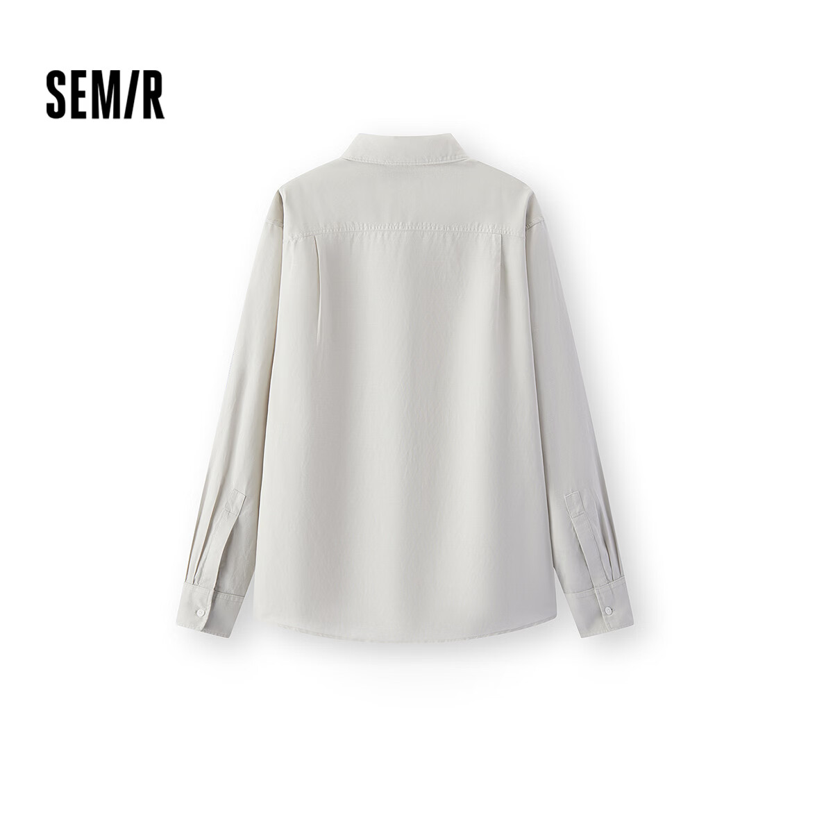 森马(Semir)【王安宇同款】荷兰弟同款森柔|商场同款牛仔短裤男夏季2026新款 【翻领长袖衬衫】晨灰20195 XL