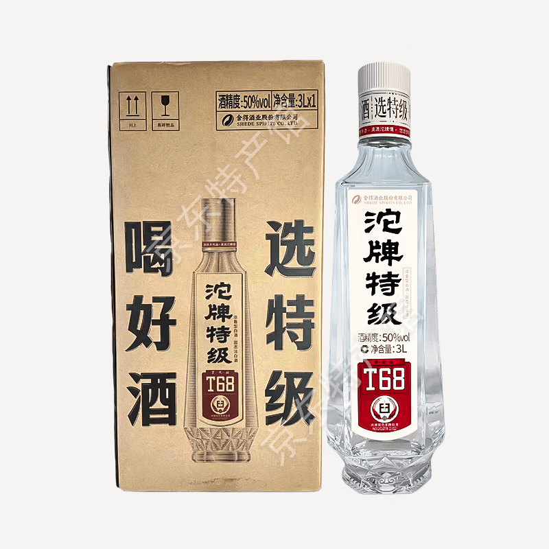 沱牌T68大坛品鉴浓香型白酒 50度 3L 1坛