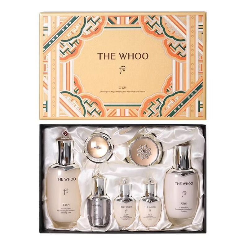 后(The history of Whoo)【WHOO/】天气丹光耀焕活紧颜系列套盒7件套抗皱抗衰-临期27.6 单套-临期27.6