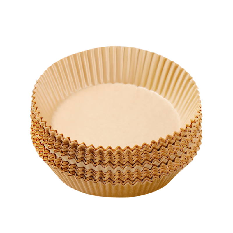 优奥（YOUAO）空气炸锅专用纸硅油纸盘纸托圆形吸油纸食物垫纸家用烤肉烘焙 100张（直径16cm适合3L以上）