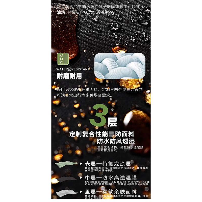 JEEP SPIRIT软壳冲锋裤男女款春秋冬季防风防水三合一登山裤子大码加绒滑雪 星空灰【三合一可拆卸】 4XL