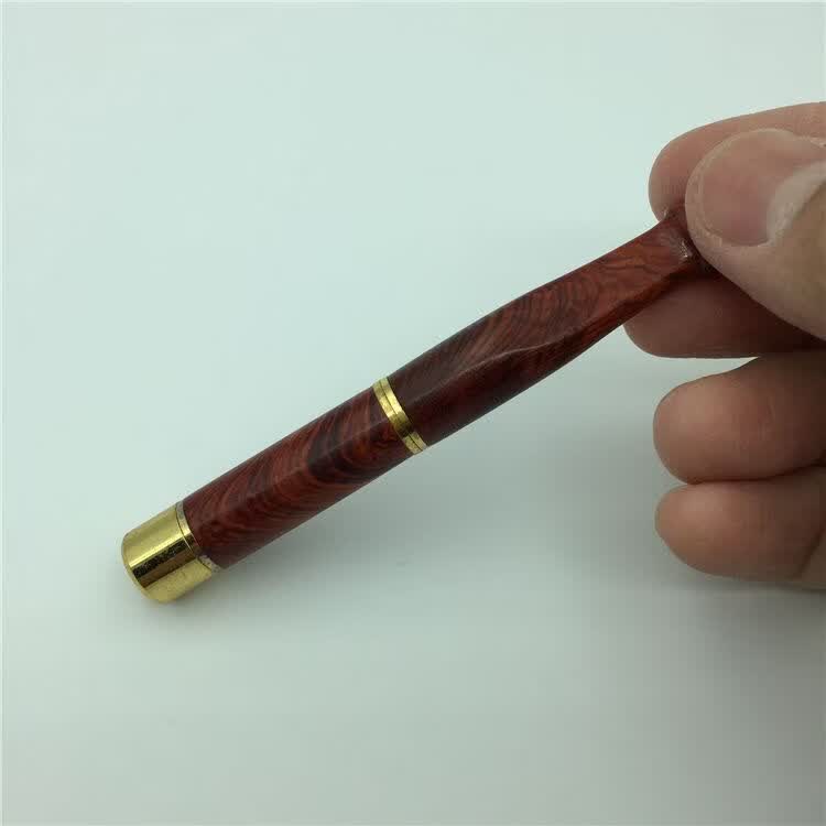 何佳功木烟嘴粗细烟实木烟嘴过滤器循环型实木质健康烟具男女 花梨烟嘴8cm(粗细烟通用)