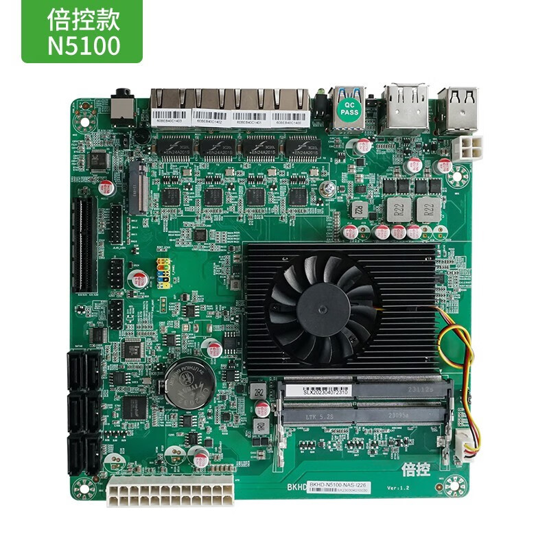 5g多盘位内网网络文件服务器n5100集成cpu爱快 绿色 n5105绿色版 6