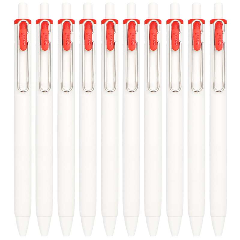 uni日本三菱新款one小浓芯中性笔芯umr-05s 38s水笔替芯 按动式签字黑