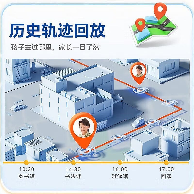 小天才酷盖2026新款智能儿童电话手表可插卡楼层定位微信视频通话防水5G网无游戏6-8-12岁初高中生 经典版蓝【长续航+支付+视频通话+防水】