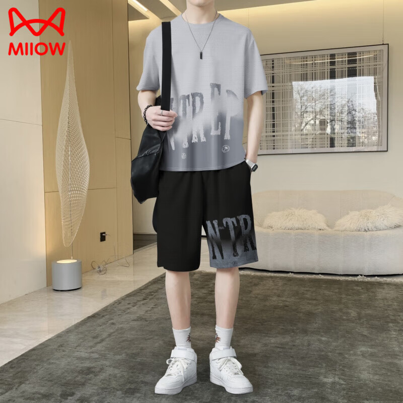 ���ڲ�����è�ˣ�MiiOW����˿�������ļ�T�˶�����װ�����̿���Ʒ����ʿ2024�¿������ٸ� 365ǳ��ɫ ���� XL 120-140��