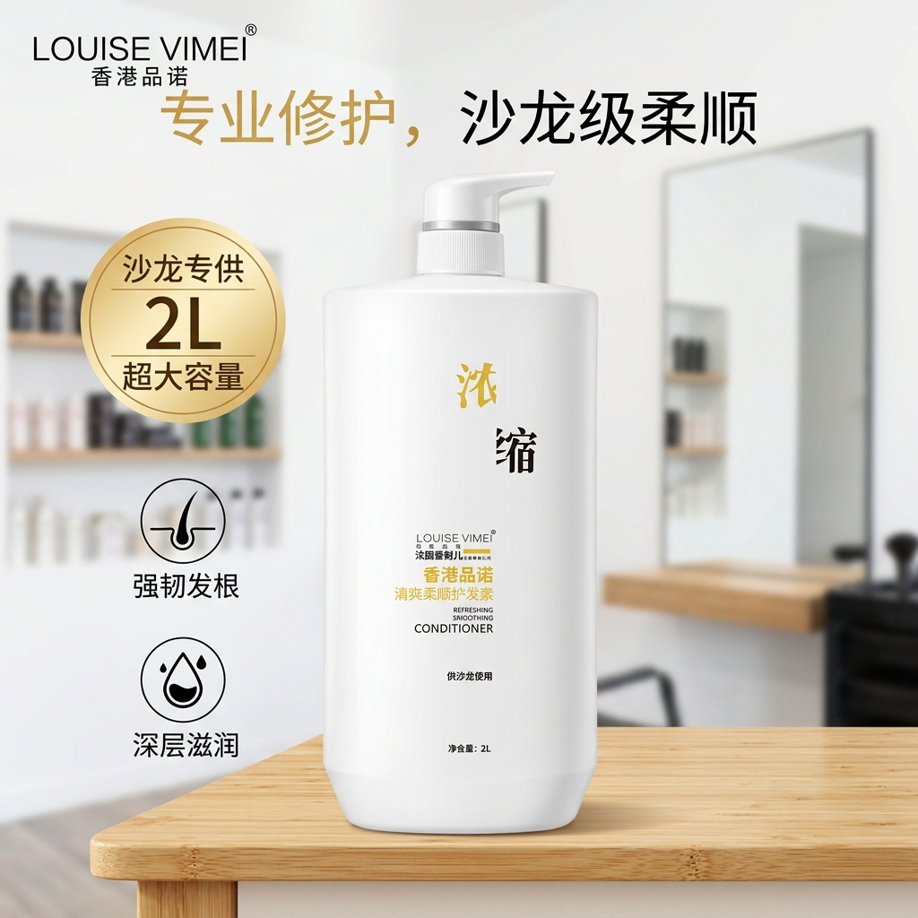 品诺护手洗发水护发素洗发乳清香不伤手发廊正品大容量高端洗发水 2L夏季清凉洗发水1瓶
