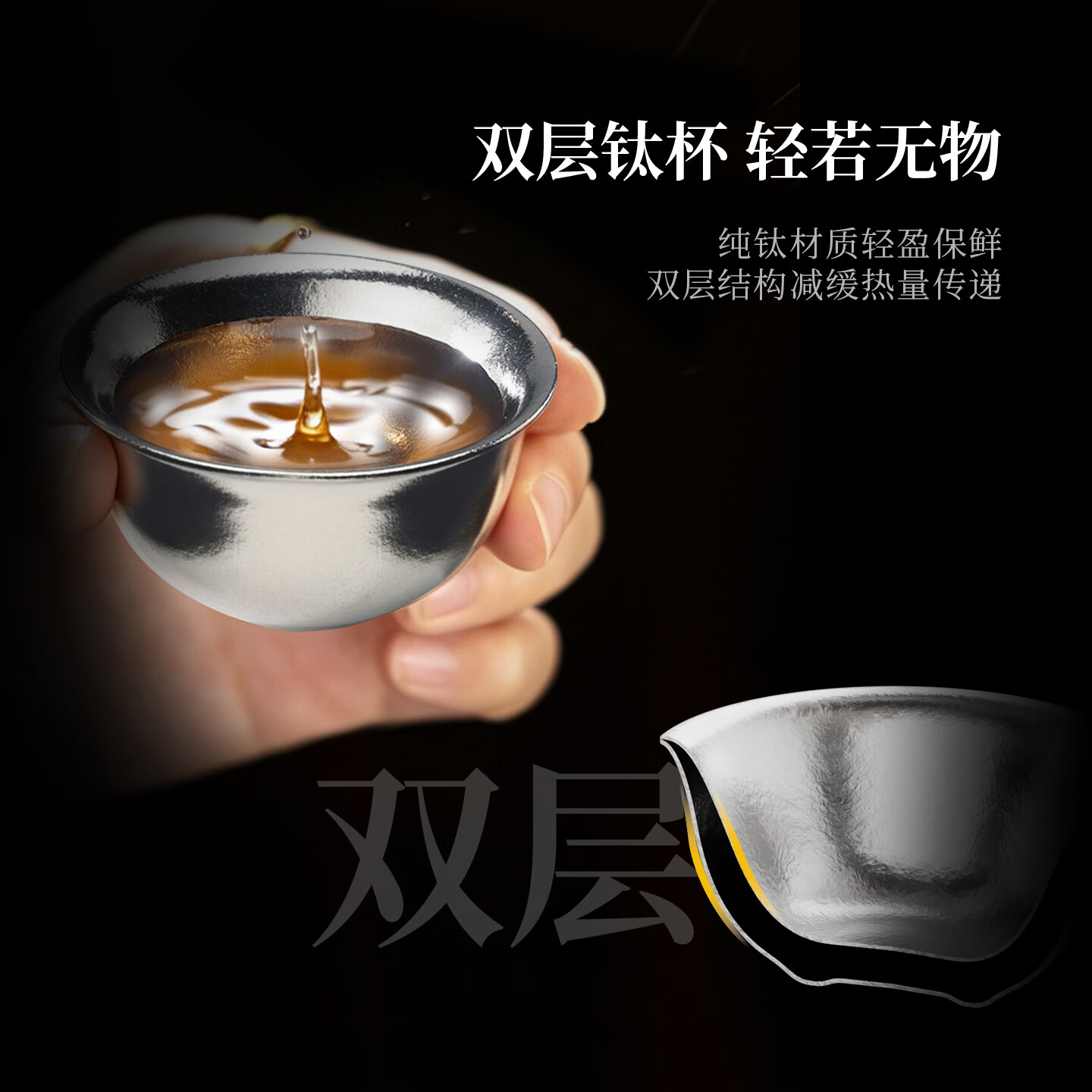 Bonston陶瓷盖碗便携旅行茶具套装快客杯户外泡茶露营功夫茶具装备送男士 一壶两杯+便携包【新品上市】