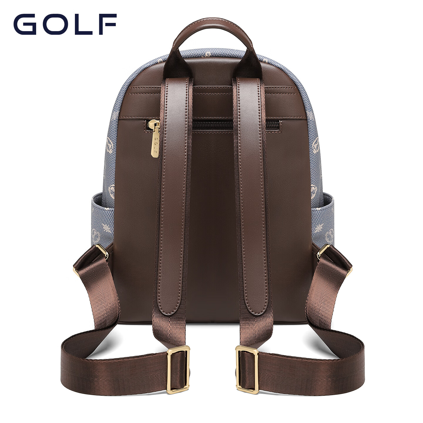 高尔夫(GOLF)双肩包男女百搭背包女休闲旅行学生书包防泼水出游背包【Q】 款式13-牛仔蓝