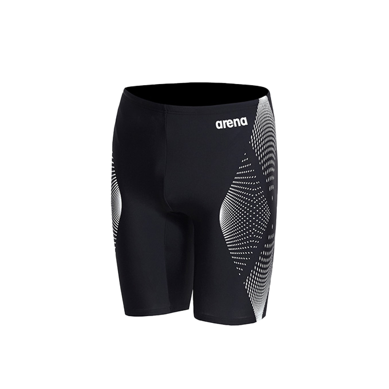 专业竞速泳裤 arena泳裤男游泳运动训练健身防尴尬速干竞速泳衣 白色