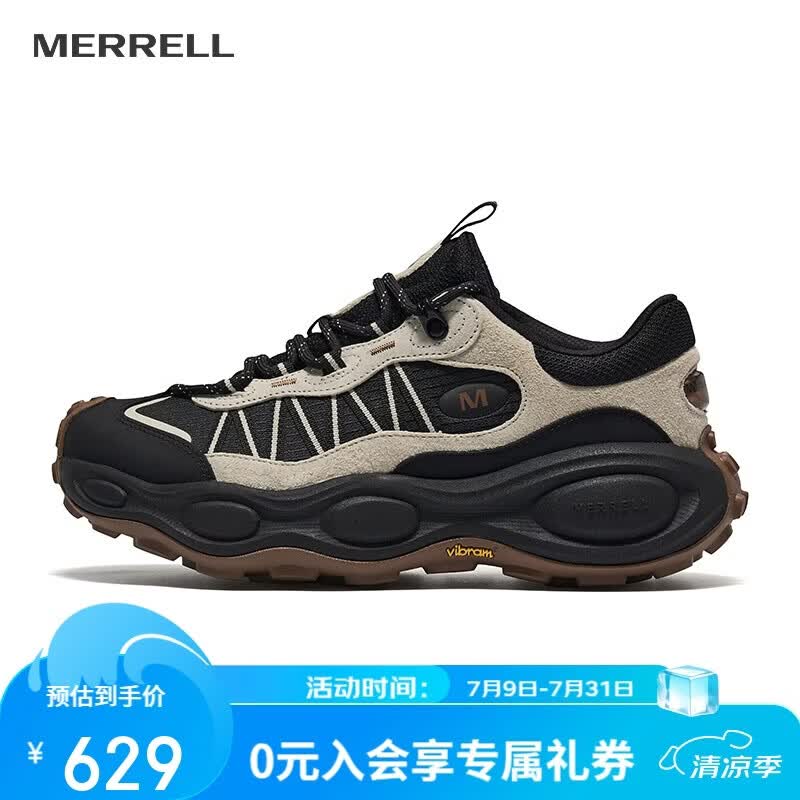 迈乐（Merrell）毒液行者NEXT GEN户外防滑缓震情侣款登山徒步黑卡基MT6325-01-41