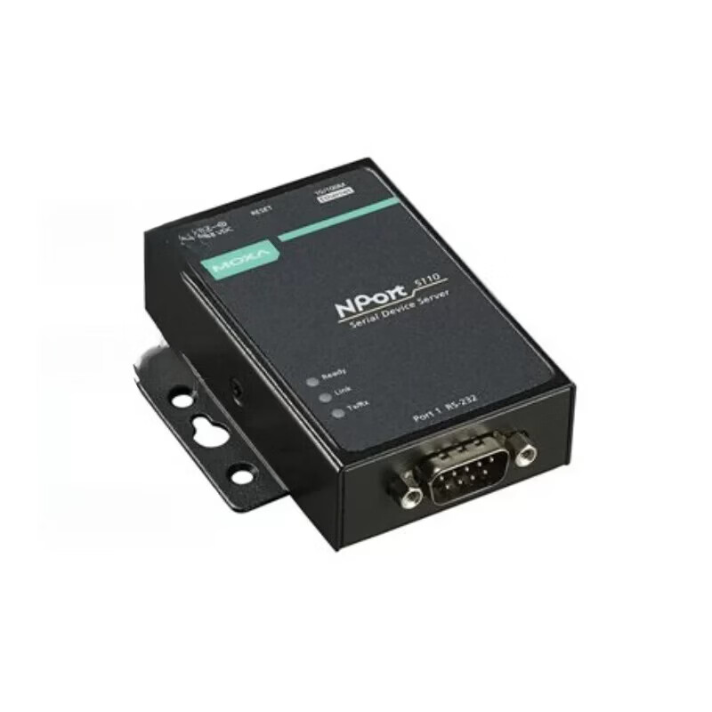 专票MOXA NPort5110 1口rs232摩莎串口伺服器串口转网路接口