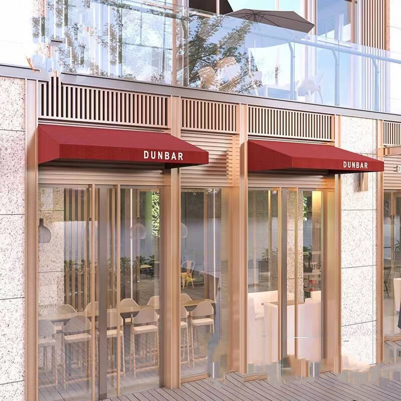 雅漫琳门口遮雨棚门头装饰雨棚欧式固定梯形棚店面遮阳棚窗户雨蓬门面