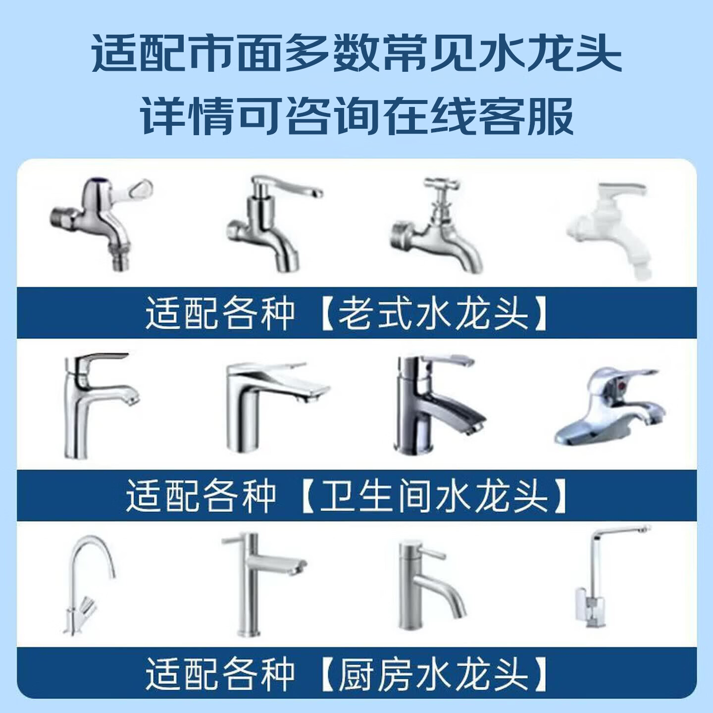 松下(Panasonic)水龙头净水器家用自来水滤水器不插电厨房卫生间通用7层过滤可清洗滤芯 【一机2芯】升级款白色