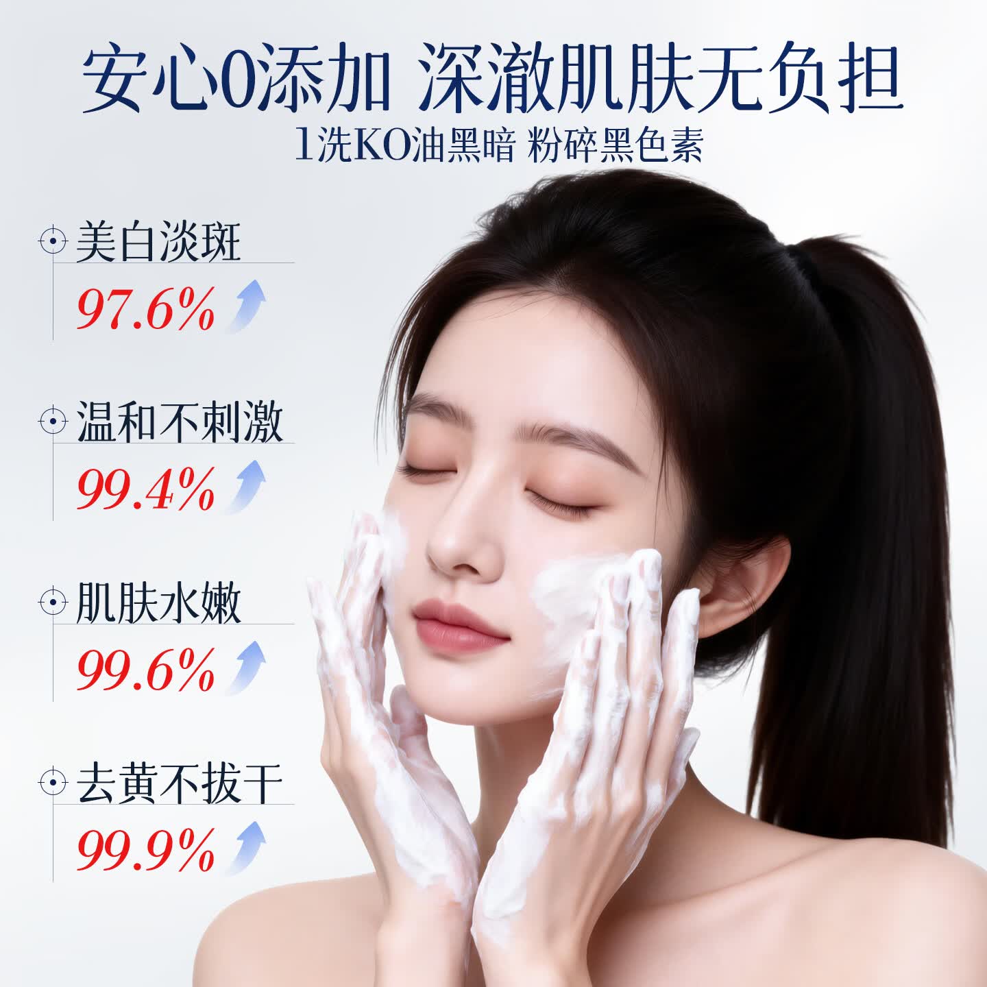 蜕唤美洗面男女士控油祛痘深层清洁控油毛孔洁面乳提亮肤色 377美白洗面奶300ml