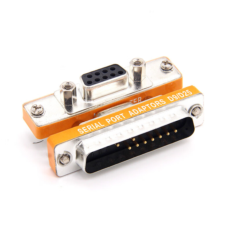 扑哩扑剌db25p母dp9p公转换接头9针串口 并口交叉接点 头免焊接带螺丝