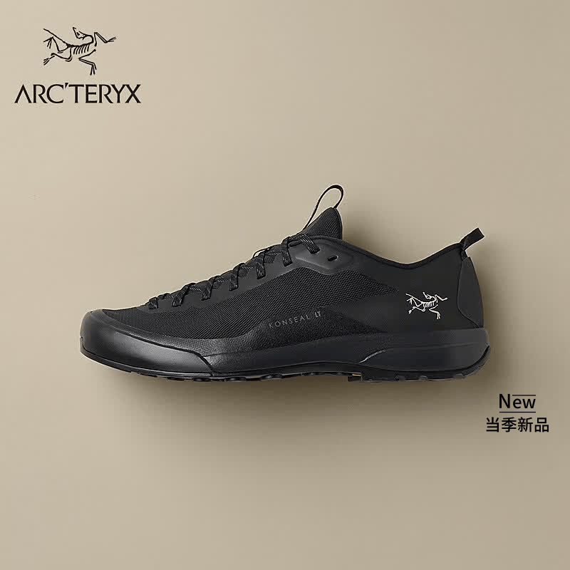 ARC'TERYX始祖鸟 KONSEAL LT 男子 登山鞋 Black/Black/黑色/黑色 40 UK 6.5