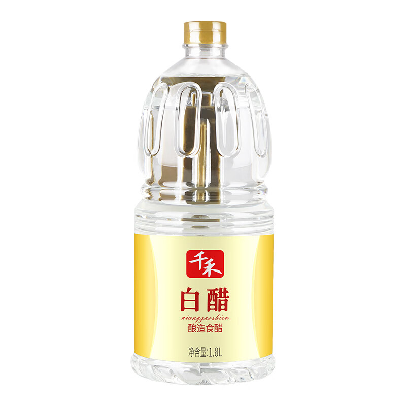 千禾 白醋5度1.8L  酿造食醋 炒菜炖煮 点蘸凉拌 腌制调味  家庭装