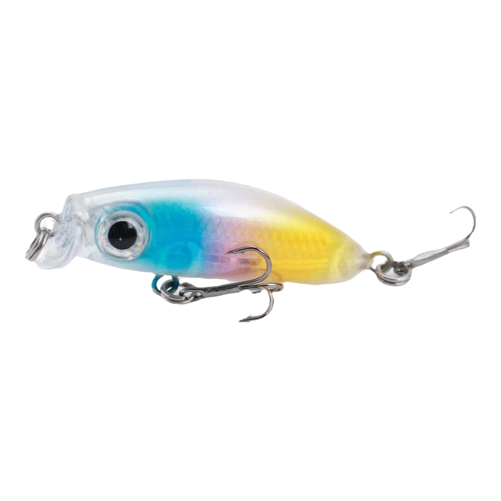 掠鯊5只裝微物路亞假餌沉水小米諾4.5cm2.8g硬餌塑料餌假餌魚餌擬餌 5只（短嘴款顏色混裝A）