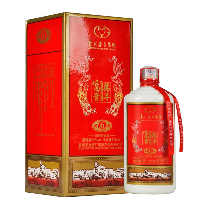 茅台GJM 富贵万年6优品 2015年份 年份酒   6年老酒  52度 箱/6瓶 箱/6瓶