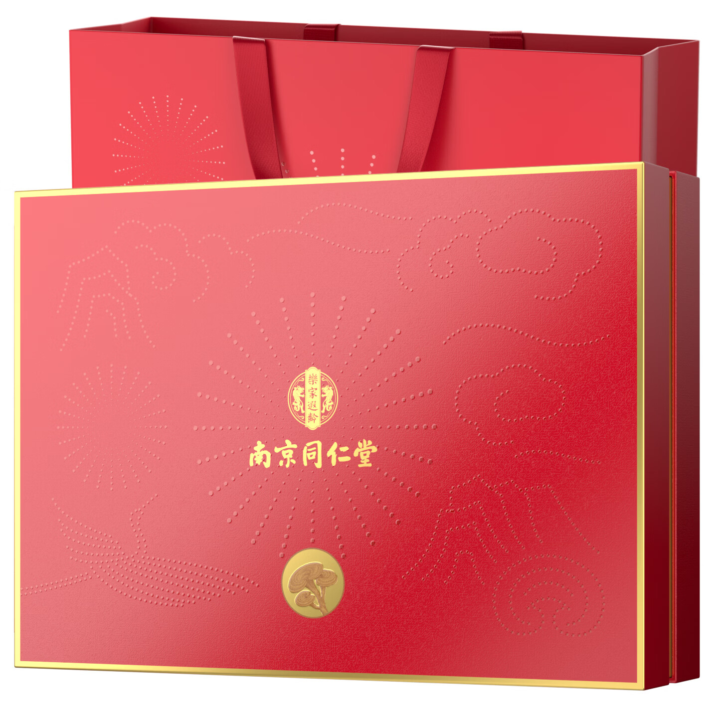 南京同仁堂破壁灵芝孢子粉礼盒增强免疫力中老年营养品送父母送长辈中秋礼品 【1g*15袋*6盒】尊享红色礼盒