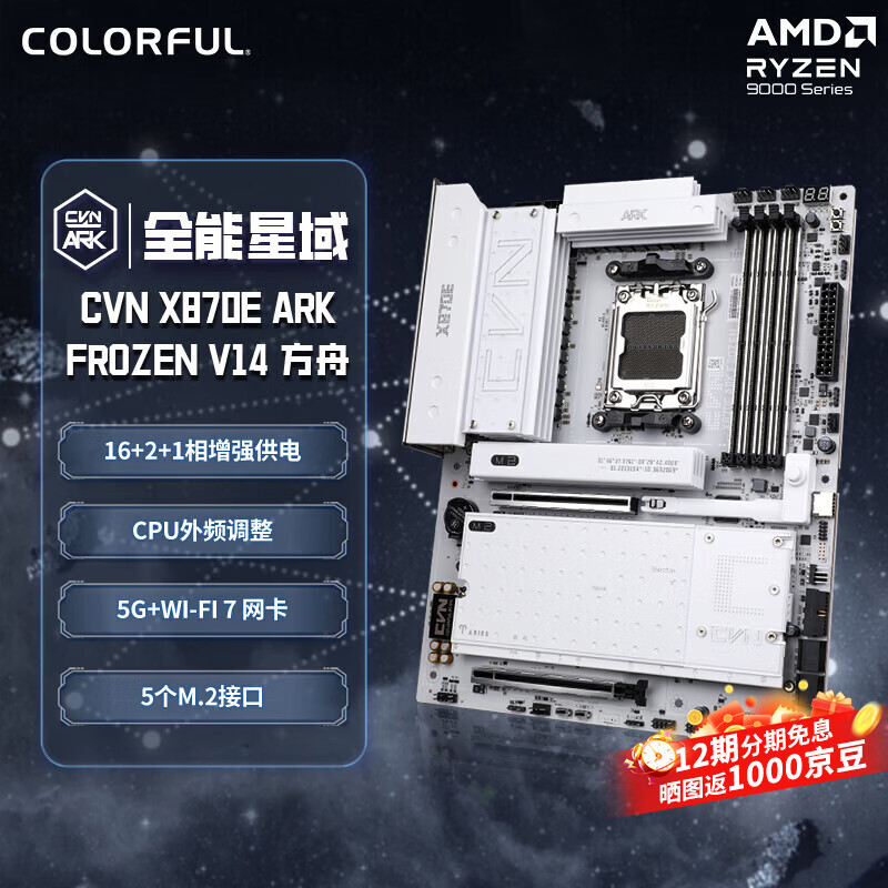 七彩虹 CVN X870E ARK FROZEN V14 方舟DDR5 图 2