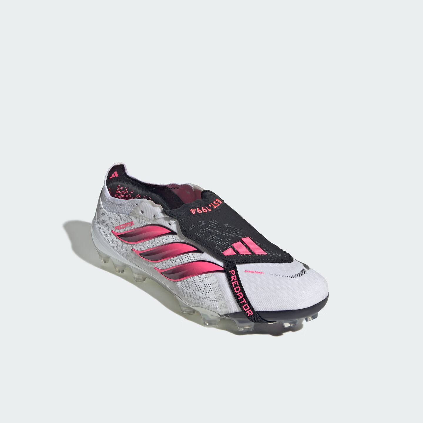adidas贝林厄姆同款PREDATOR ELITE FT 2G/3G AG足球鞋阿迪达斯 白色/漩涡荧光红/黑色 42