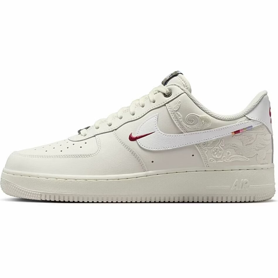 耐克(NIKE)AirForce1 AF1空军1号男女经典休闲板鞋情侣鞋大童鞋马年限定款 cw2288-111 经典白 38.5
