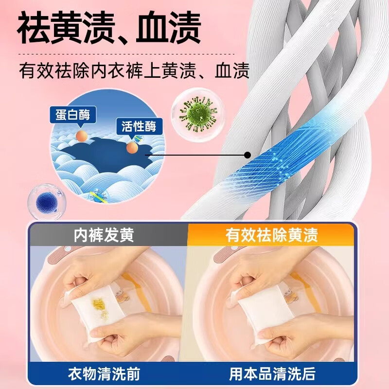 妇炎洁 内衣裤洗衣液去血渍污渍香氛大师持久留香温和柔顺低泡可手洗 【爆款优惠套装】300g*3瓶+赠便携