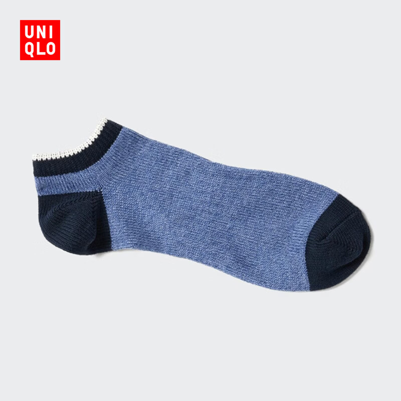 优衣库短袜男装/袜子482628 479536 479536/64湖蓝色 S /M/25～27 cm