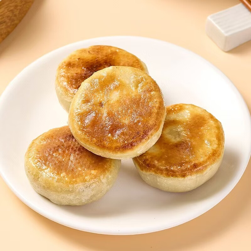 张力生咖喱牛肉煎包 馅大皮酥鲜肉煎包子300g（4只）早餐半成品面点 牛肉煎包300g（4只）