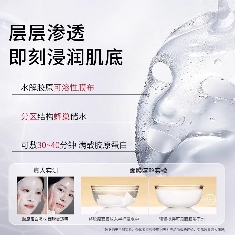 韩国进口韦雪同款胶原蛋白灌注面膜补水保湿抗皱紧致抗衰老正品 【眼面护理套装4件】熬夜肌急救