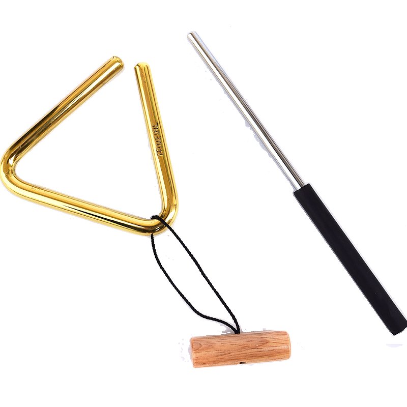 meinl 三角铁进口黄铜三角铃专业小打乐器配件打击乐器乐团 4英寸tri